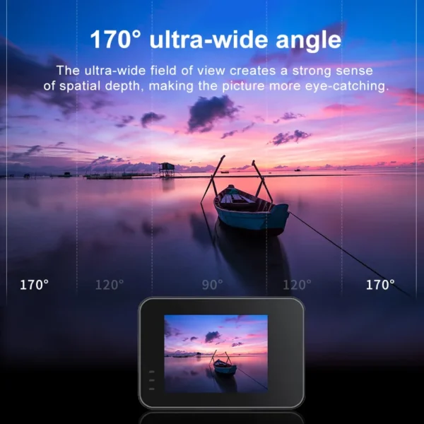6K Action Camera 4K60FPS WiFi Anti-shake Dual Screen 170° Wide Angle 20m Bare Metal Waterproof Sport Camera with Remote Control - Image 4