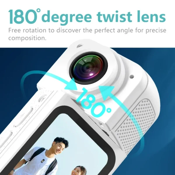 ANSVICAM Thumb Sport Camera 2.7K HD 180° Rotate WIFI Sport DV Cycling Recorder Magnetic Attraction Outdoor 1.47'' Action Camera - Image 2