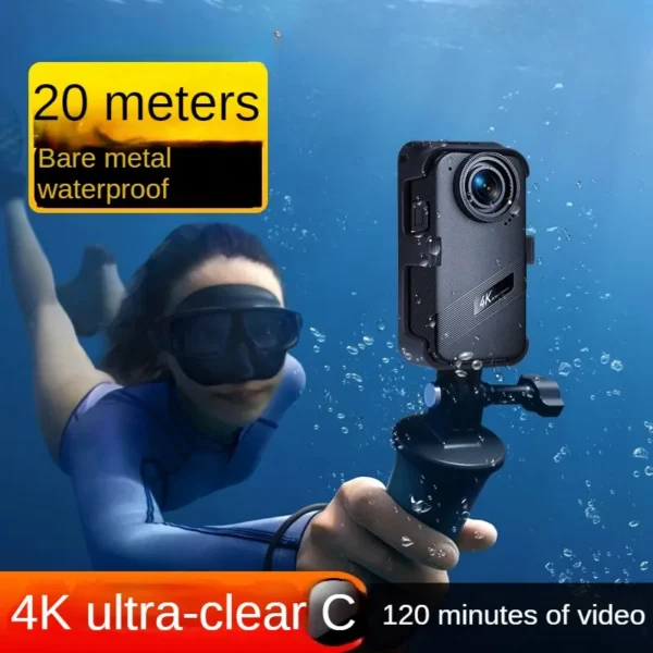360 waterproof and anti-shake thumb digital action camera high definition motorcycle helmet recorder field travel dv camera - Image 6