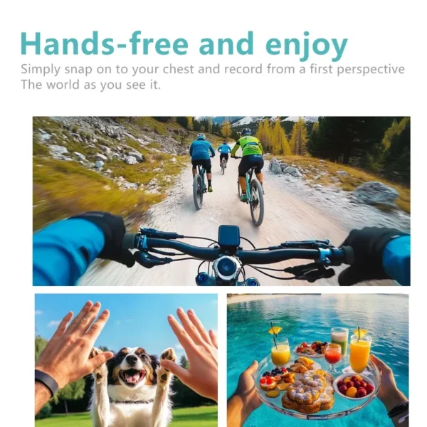 ANSVICAM Thumb Sport Camera 2.7K HD 180° Rotate WIFI Sport DV Cycling Recorder Magnetic Attraction Outdoor 1.47'' Action Camera - Image 6