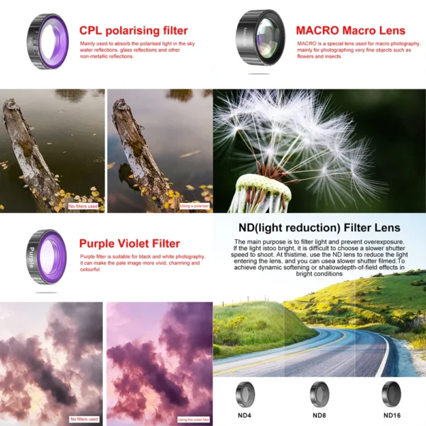 Action Camera 5K 30FPS 4K 60FPS 48MP EIS Video With 2" IPS Dual Screen Optional Filter Lens 1080P Webcam Vlog WiFi Sports Cam - Image 5