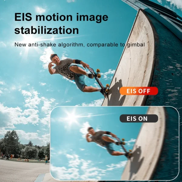 6K Action Camera 4K60FPS WiFi Anti-shake Dual Screen 170° Wide Angle 20m Bare Metal Waterproof Sport Camera with Remote Control - Image 3